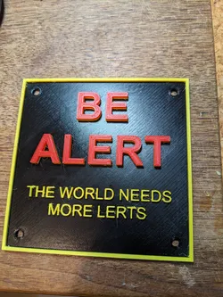 Be Alert