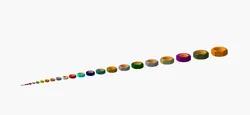 Complete Set of Precise Metric Flat Nuts M2 up to M64