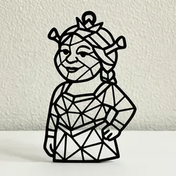 Geometric ogre keychain | Geometrická zlobryně – přívěsek