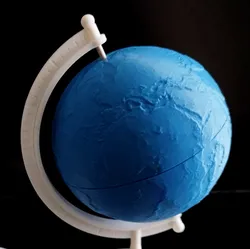 Globe spheres with relief topography compatible for “Mini Globe world map with base and Moon”