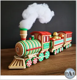 ILLUMINATED CHRISTMAS GINGERBREAD TRAIN