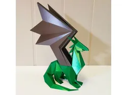 Low poly dragon statue remix