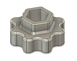 M10 coupling nut knob