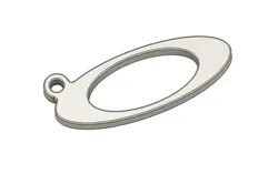 Oakley logo keychain