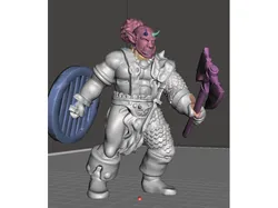 Rhokk, Half-Orc Axe Fighter