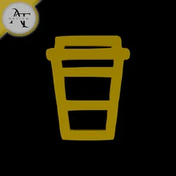 Simple Coffee Cup Symbol - 2D Art