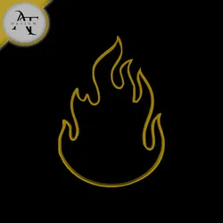 Simple Flame Symbol - 2D Art