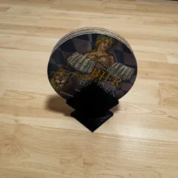 Stand for beer mats / coasters (round and square shaped)
