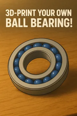 3D Printable Bearing – 17×33×5 mm (6003 Style)