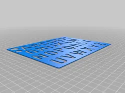 alphabet stencil