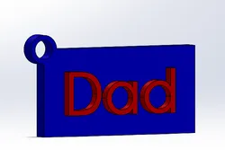dad keychain