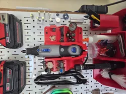 Dremel 4000 Wall Mount for Pegboard with 1" spacing