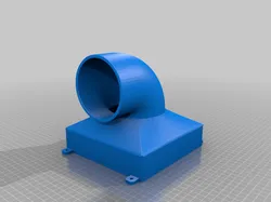 Extractor Fan (160mmx160mm) to 100mm Fan duct
