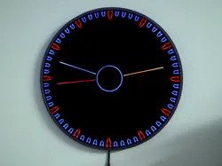 Fiberoptic WLED Hybrid Wall Clock (40cm) v6.2