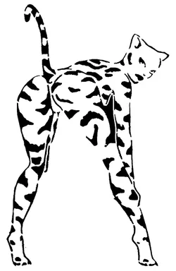 Gratis Digital Art STL indir - Kattenmeisje sjabloon - SMT_M 🦊