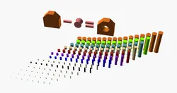 Hundreds of Metric Holes with Inner Threads for Subtracting from Your Desing: M2 up to M64