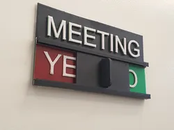 Meeting Room Status Slider (Multi-Color / No MMU)