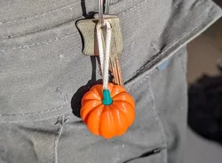 Pumpkin keychain