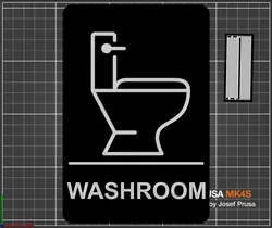 Restroom Sign - Washroom