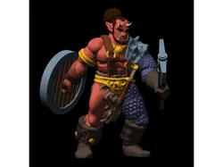 Rhokk, Half-Orc Axe Fighter (V2)