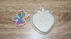 3D printer bestanden | 3MF | cookie cutter unicorn heart