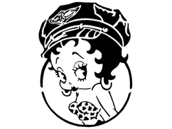 Betty Boop stencil 4