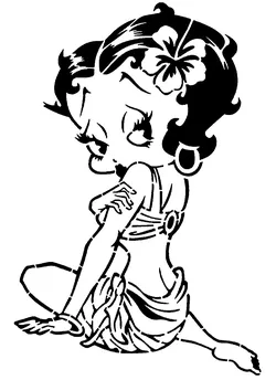 Betty Boop stencil 5.1