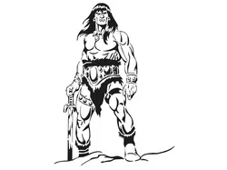 Conan the Barbarian stencil