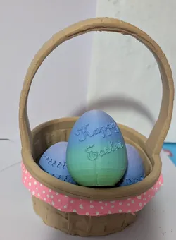 Cute Easter Basket with fringe