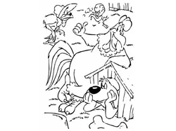 Foghorn Leghorn stencil 3