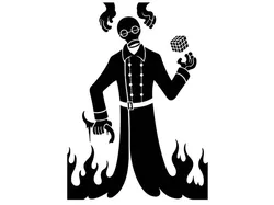 Gasman Demon stencil