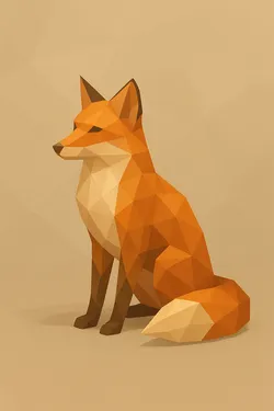 Low-Poly Fox 3D Model