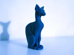 Standing cat sculpture