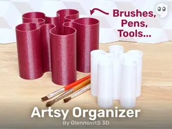 Artsy Organizer (Brush, pen or tool desktop stand)