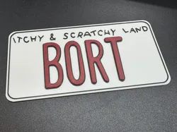 BORT License Plate