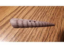 Button Long Snail Shell Parametric 5cm