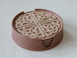Celtic Coaster and Holder