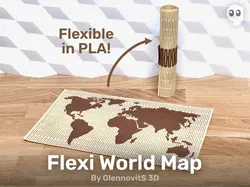 Flexi World Map (flexible world map)
