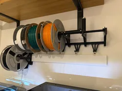 French Cleat spool holder with PTFE Connector / Keilleistenhalter für Filamentrollen mit PTFE Verbindungsstück