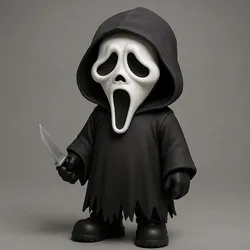 Ghostface Chibi – Cute Horror Icon for 3D Printing
