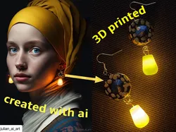 Glowing Earrings: insipred by "My Girl with a Pearl"