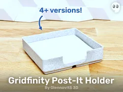 Gridfinity Post-It Holder - Easy to use, clean look