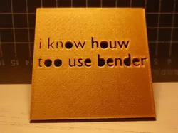 "i know houw too use bender" Blender certification
