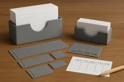 Index Card Holder with Stencil Templates (A6 & Mini)