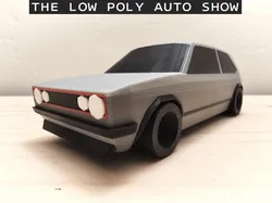 Low Poly VW GTI Mk1