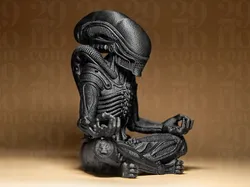 Meditating Xenomorph Figurine