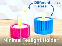 Minimalistic Tealight Holder (simple textures, modern style!)
