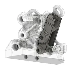 ProtoXtruder 2.0 reinforced idler arm with 1 mm increased gap