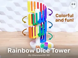 Rainbow Dice Tower (no AMS/MMU needed)