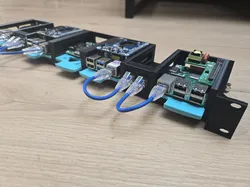 Raspberry Pi 3/4/5 1U Rack mount (no supports/parametric)